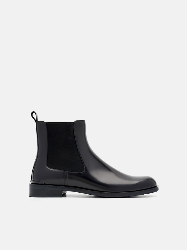 PEDRO Chace Leather Chelsea Boots- Black