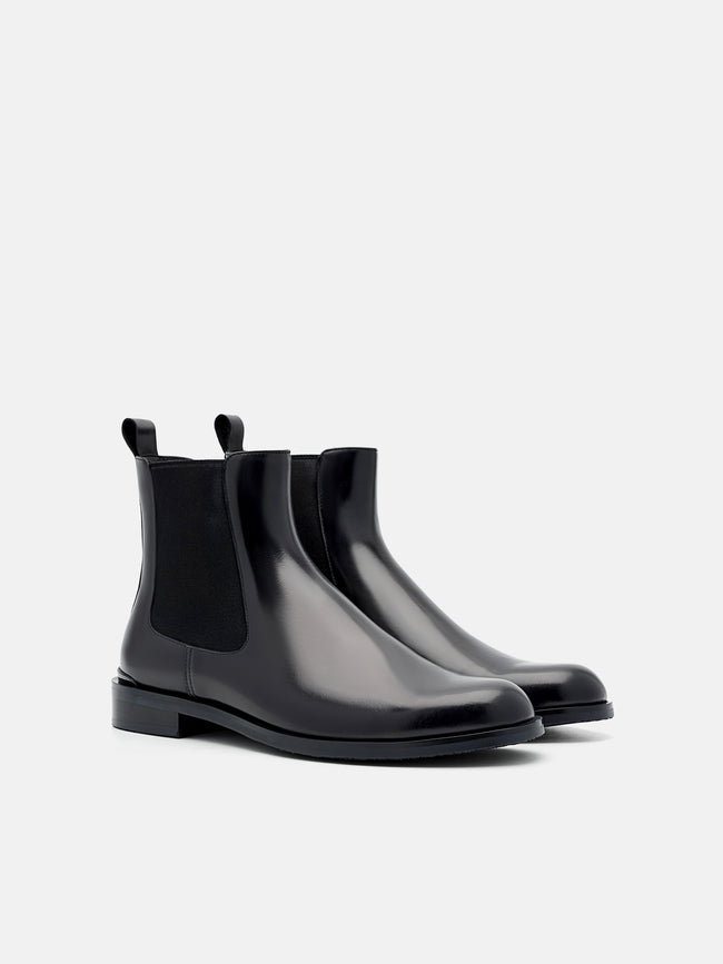 PEDRO Chace Leather Chelsea Boots- Black