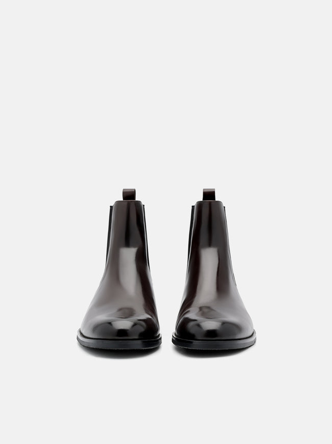 PEDRO Chace Leather Chelsea Boots- Dark Brown