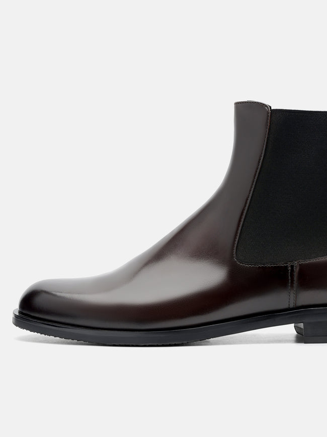 PEDRO Chace Leather Chelsea Boots- Dark Brown