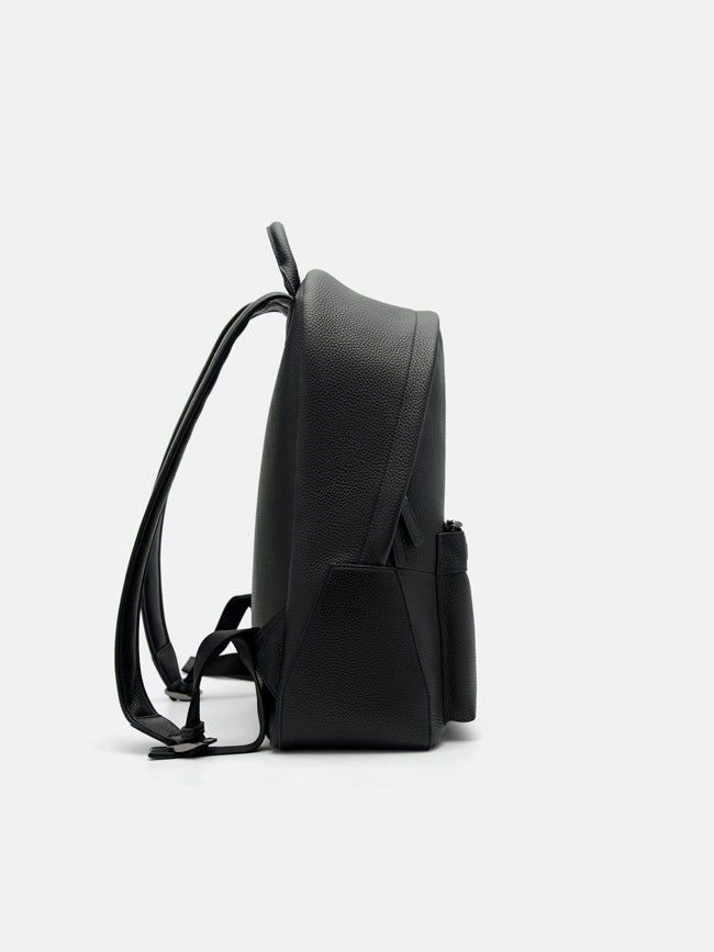 PEDRO James Leather Backpack- Black