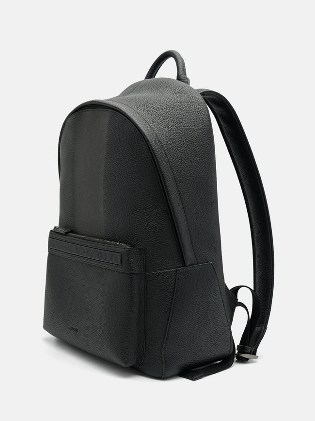 PEDRO James Leather Backpack- Black
