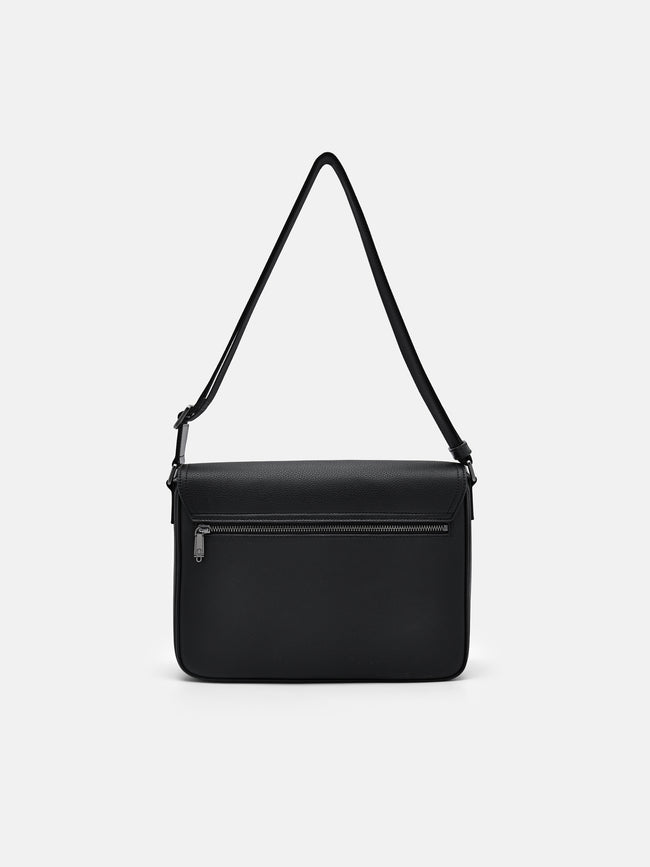 PEDRO Messenger Bag- Black