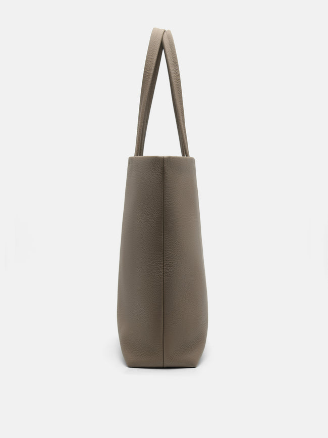 PEDRO Asher Leather Tote Bag- Dark Taupe