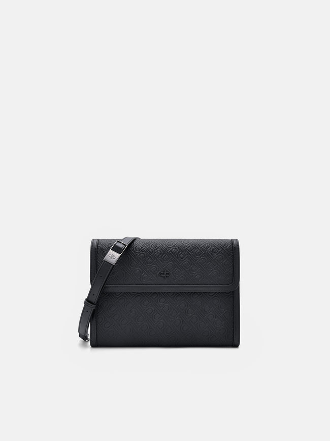 Pedro Leather Clutch Bag- Black