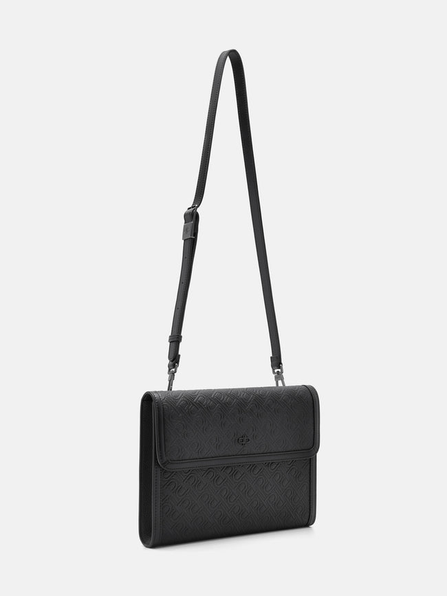 Pedro Leather Clutch Bag- Black