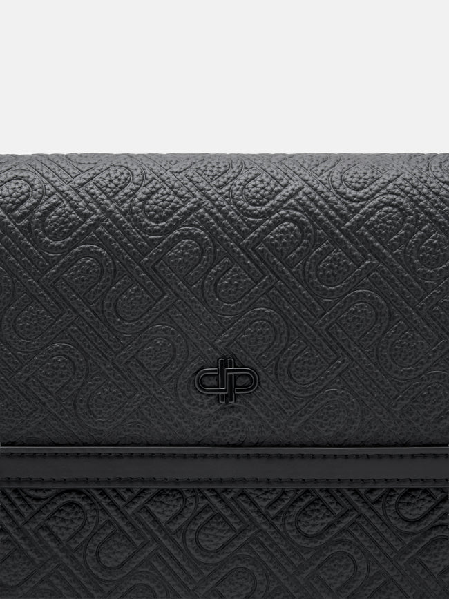 Pedro Leather Clutch Bag- Black