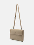 Pedro Leather Clutch Bag- Sand