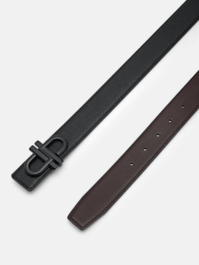 Saffiano Leather Reversible Tang Belt
