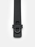 PEDRO Saffiano Leather Reversible Tang Belt- Black