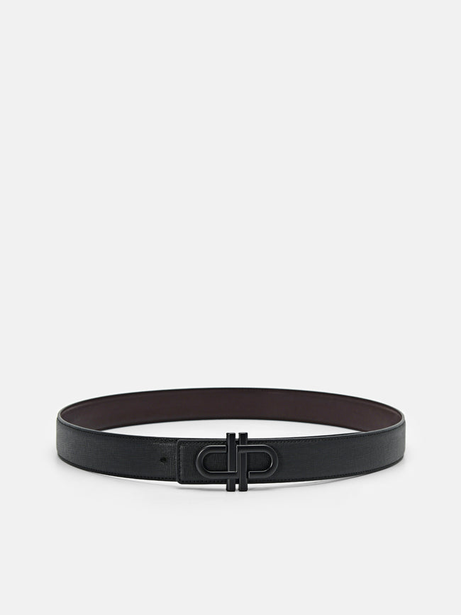 Saffiano Leather Reversible Tang Belt