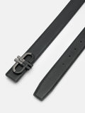 PEDRO Saffiano Leather Reversible Tang Belt- Black