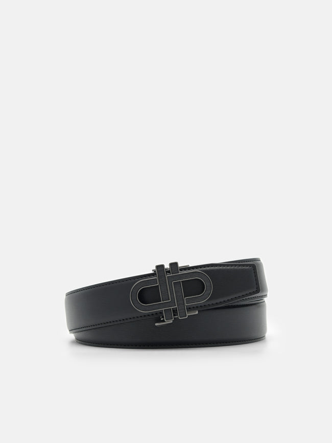PEDRO Leather Automatic Belt- Black