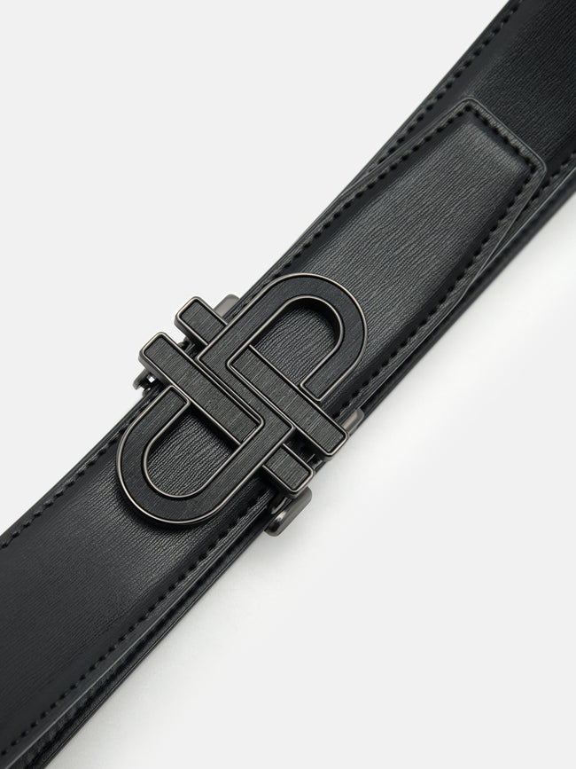 PEDRO Leather Automatic Belt- Black