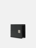 PEDRO Leather Bi-Fold Flip Wallet- Black