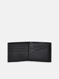 PEDRO Embossed Leather Bi-Fold Flip Wallet- Dark Brown