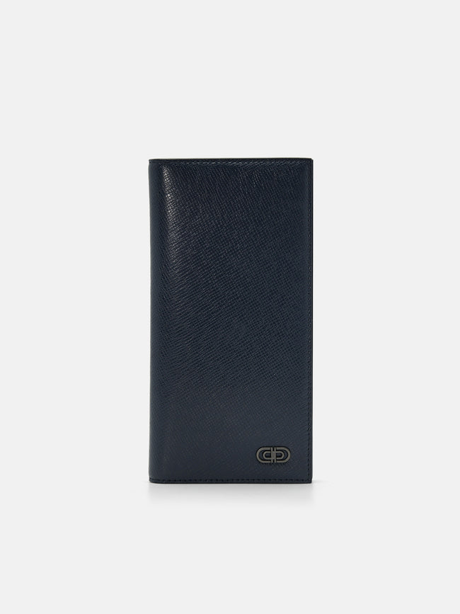PEDRO Saffiano Leather Bi-Fold Long Wallet- Navy