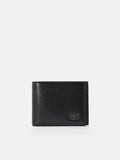 PEDRO Saffiano Leather Bi-Fold Wallet with Insert- Black