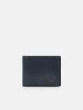 PEDRO Saffiano Leather Bi-Fold Wallet with Insert- Navy
