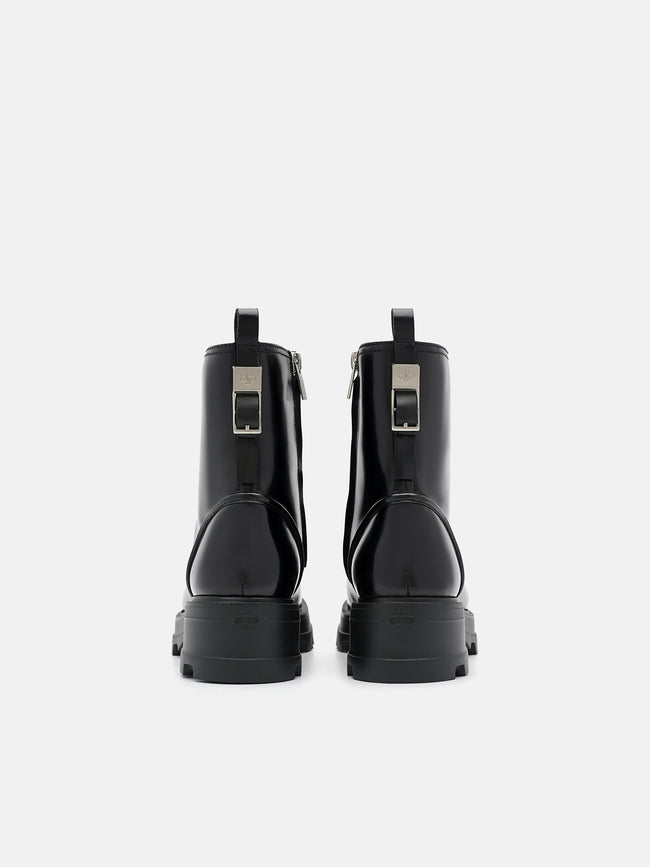 PEDRO  Leather Boots - Black