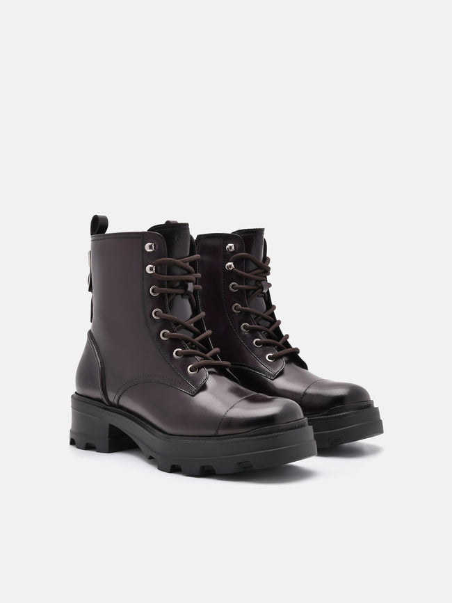 PEDRO  Leather Boots - Wine