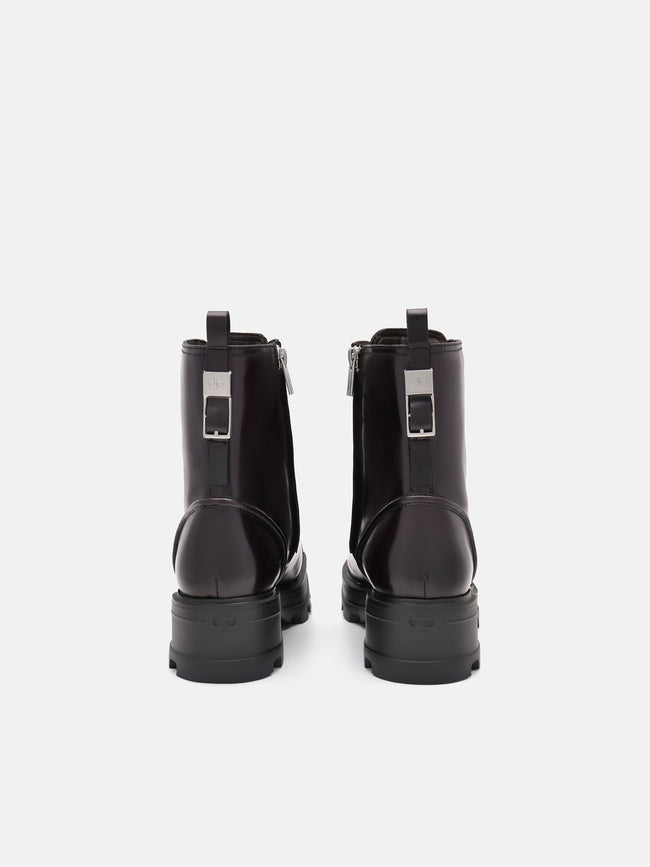 PEDRO  Leather Boots - Wine