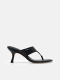 PEDRO Thong Heel Sandals - Black