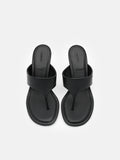 PEDRO Thong Heel Sandals - Black