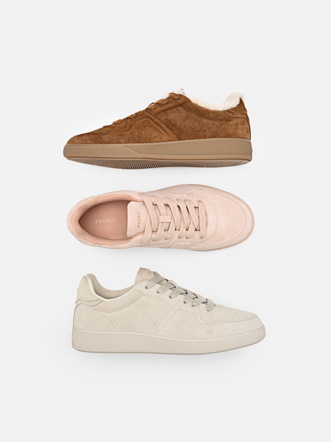 PEDRO Fleet Suede Sneakers - Blush