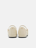 PEDRO Cap-Toe Ballerina Flats- Chalk