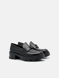 PEDRO  Leather Loafers- Black