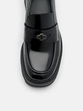 PEDRO  Leather Loafers- Black