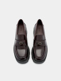 PEDRO  Leather Loafers- Wine