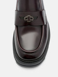 PEDRO  Leather Loafers- Wine