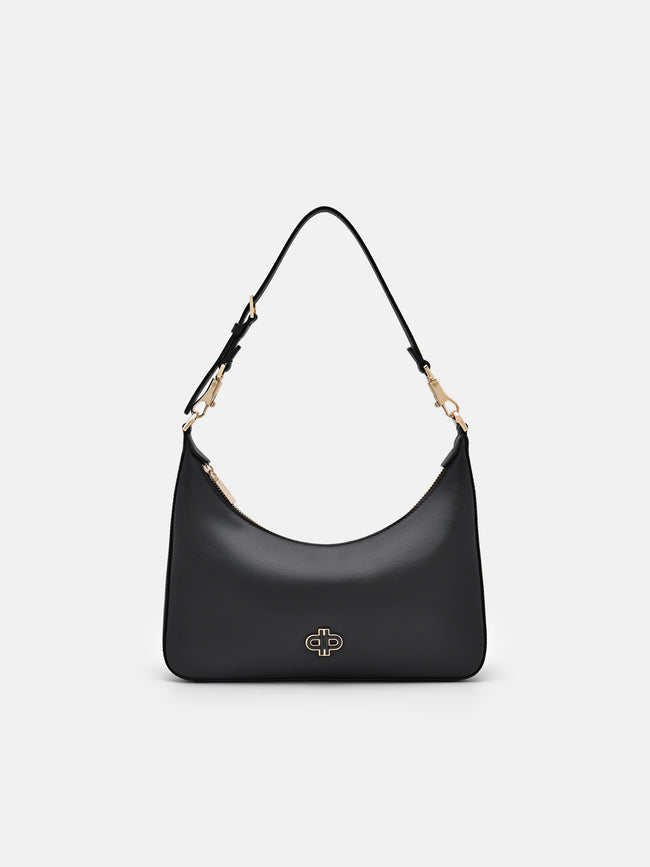 PEDRO Leather Hobo Bag- Black