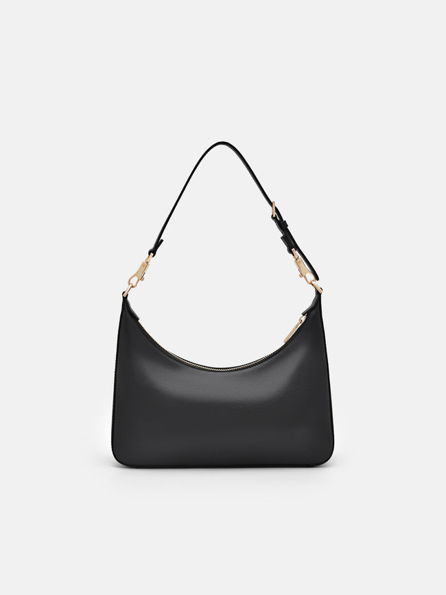 PEDRO Leather Hobo Bag- Black