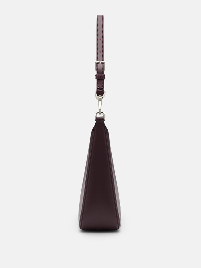 PEDRO Leather Hobo Bag- Wine