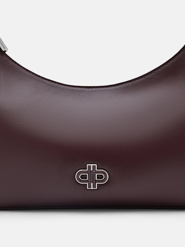 PEDRO Leather Hobo Bag- Wine