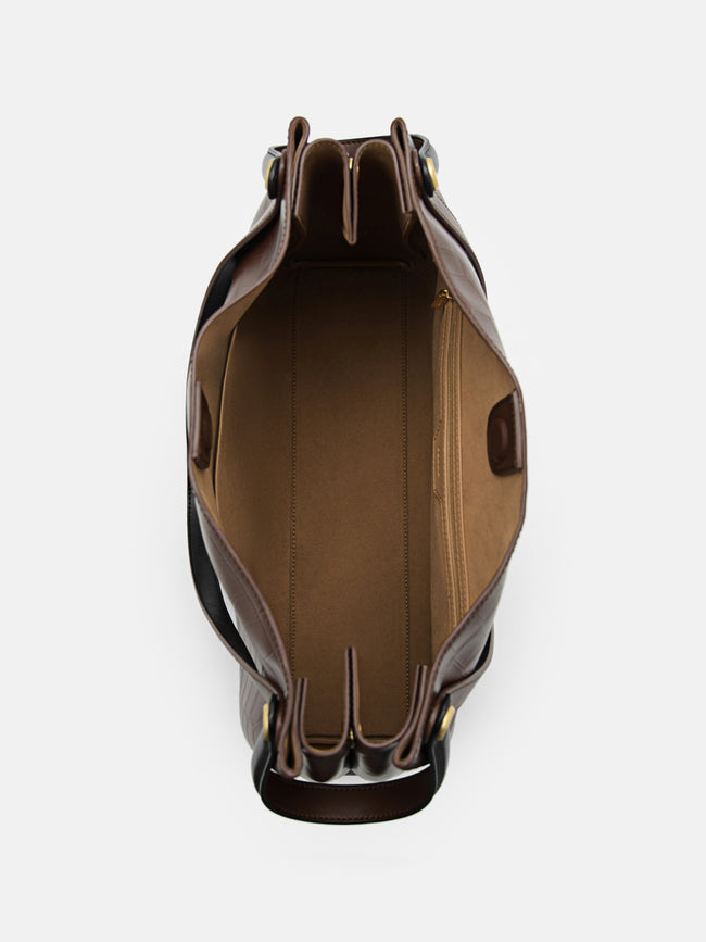 PEDRO Stirrup Tote Bag- Dark Brown