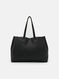 PEDRO Demi Oversized Leather Tote Bag- Black