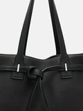 PEDRO Demi Oversized Leather Tote Bag- Black