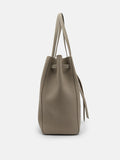PEDRO Demi Oversized Leather Tote Bag-Taupe