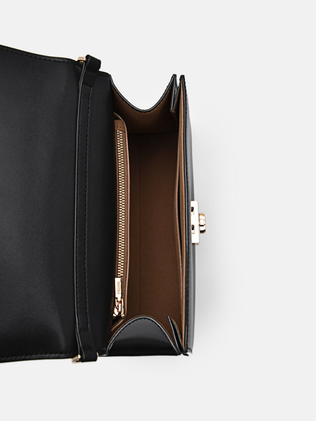 PEDRO  Leather Handbag- Black