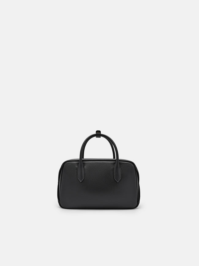 PEDRO Leather Bowling Bag- Black