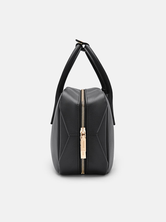 PEDRO Leather Bowling Bag- Black