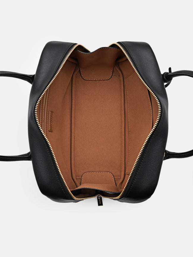 PEDRO Leather Bowling Bag- Black