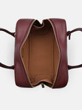 PEDRO Leather Bowling Bag- Wine