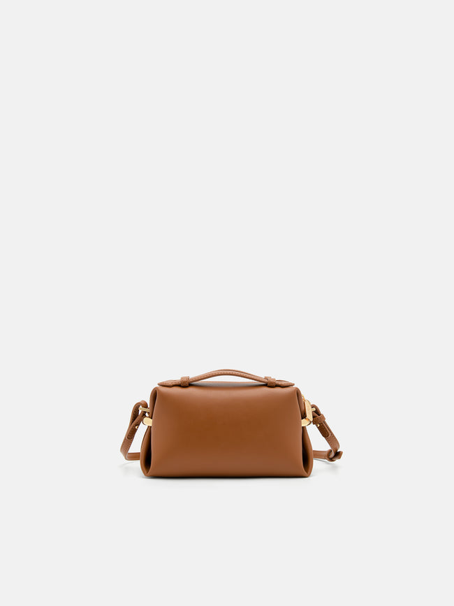 PEDRO Lia Mini Bowling Bag- Cognac