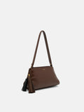 PEDRO Tassel Shoulder Bag- Dark Brown