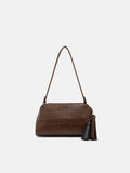 PEDRO Tassel Shoulder Bag- Dark Brown